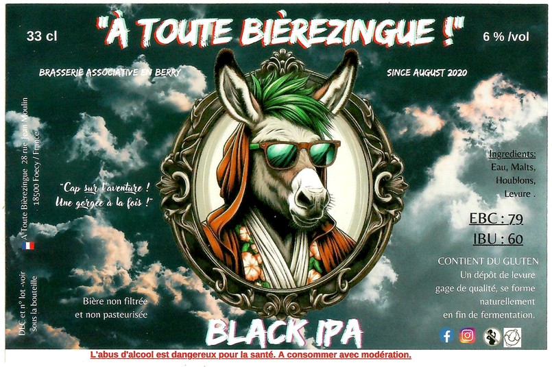 Etiquette BRASSERIE A TOUTE BIEREZINGUE 08