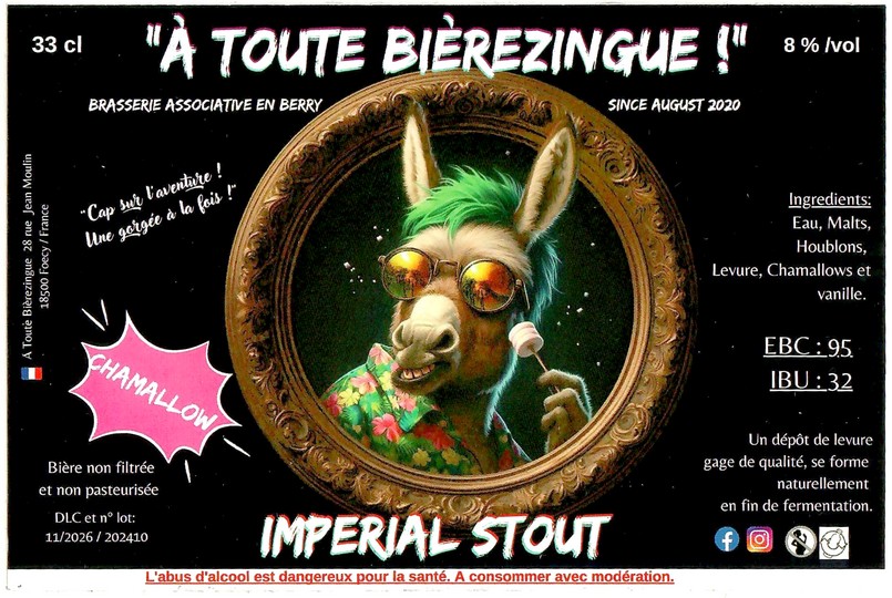 Etiquette BRASSERIE A TOUTE BIEREZINGUE 12