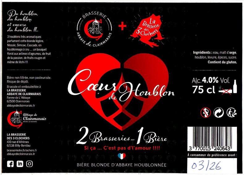 Etiquette BRASSERIE DE CLAIRMARAIS 31