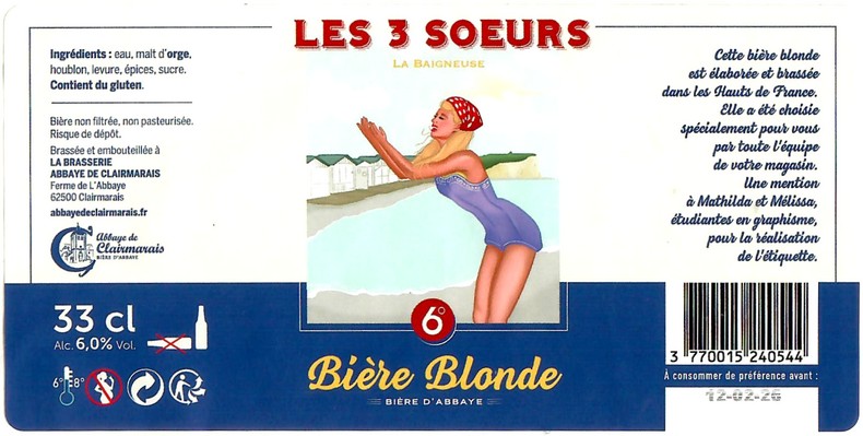 Etiquette BRASSERIE DE CLAIRMARAIS 38