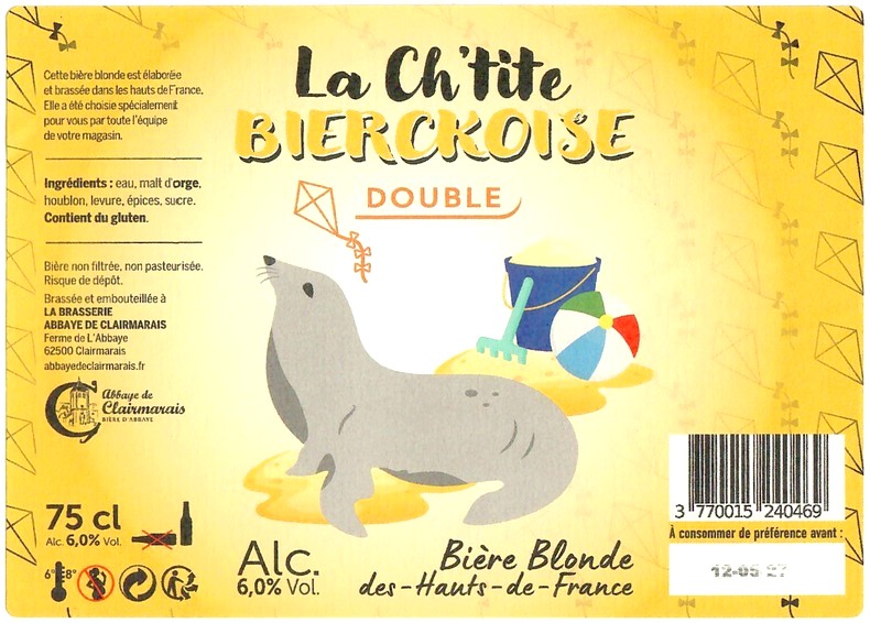 Etiquette BRASSERIE ABBAYE DE CLAIRMARAIS 48