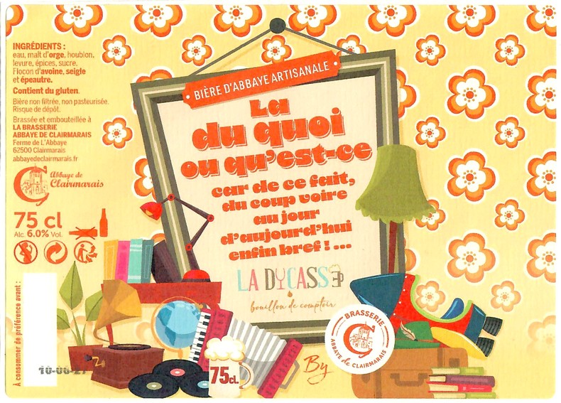 Etiquette BRASSERIE ABBAYE DE CLAIRMARAIS 51