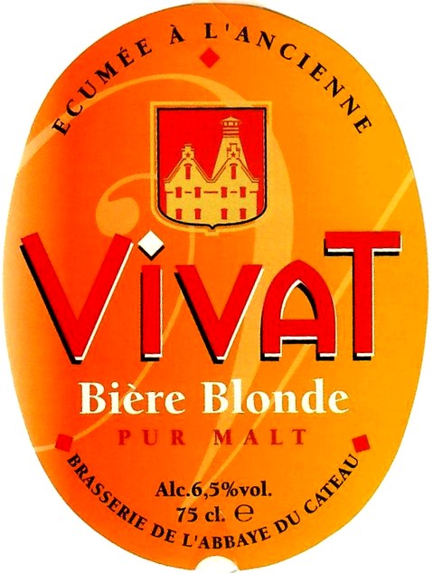 etiquette BRASSERIE DE L'ABBAYE DU CATEAU 01