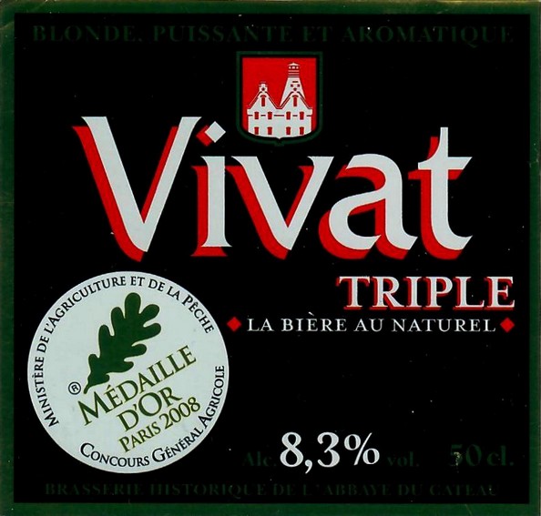 etiquette BRASSERIE DE L'ABBAYE DU CATEAU 10