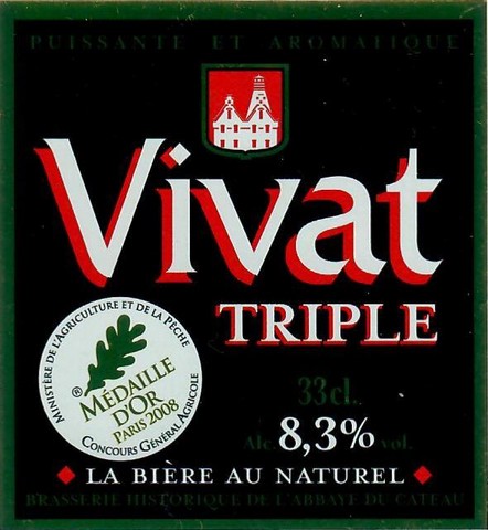 etiquette BRASSERIE DE L'ABBAYE DU CATEAU 12