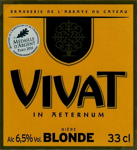 etiquette BRASSERIE DE L'ABBAYE DU CATEAU 25