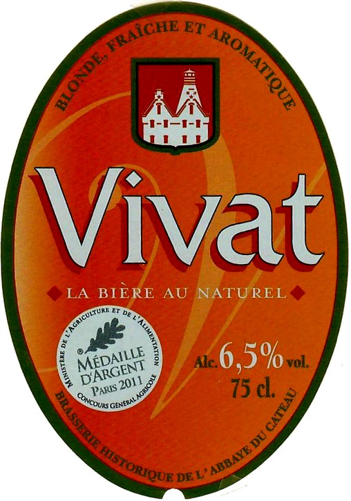 etiquette BRASSERIE DE L'ABBAYE DU CATEAU 28