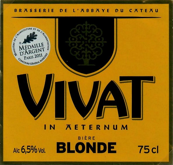 etiquette BRASSERIE DE L'ABBAYE DU CATEAU 35