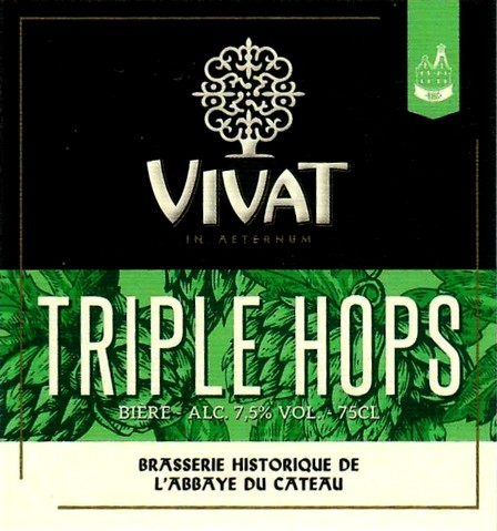 etiquette BRASSERIE DE L'ABBAYE DU CATEAU 67