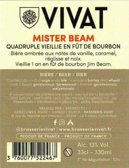 Etiquette BRASSERIE ABBAYE DU CATEAU 79B