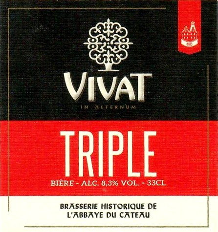 Etiquette BRASSERIE ABBAYE DU CATEAU 83