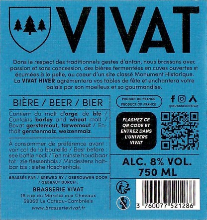 Etiquette BRASSERIE ABBAYE DU CATEAU 99B