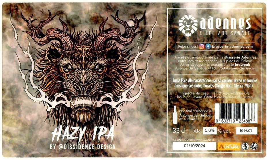 Etiquette BRASSERIE ADENNES 03