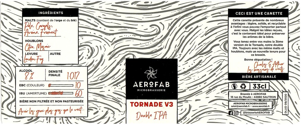 Etiquette BRASSERIE AEROFAB 02