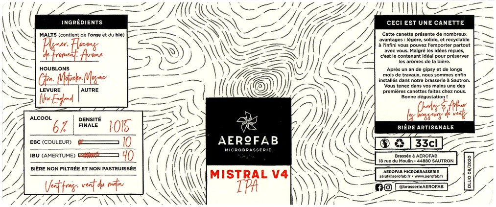 Etiquette BRASSERIE AEROFAB 03