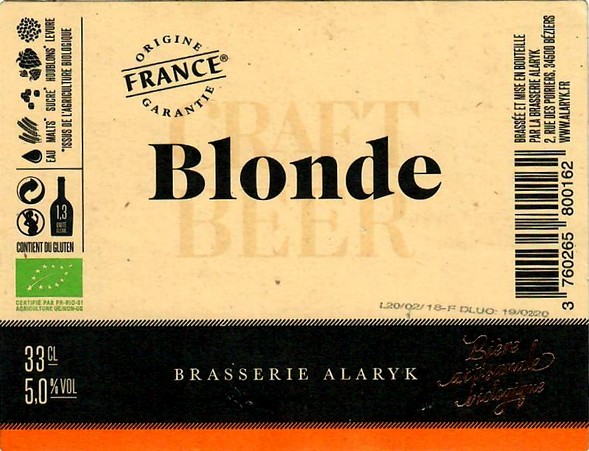 etiquette BRASSERIE ALARYK 06