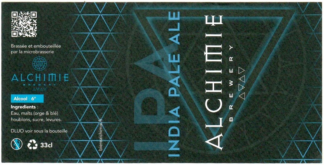 Etiquette BRASSERIE ALCHIMIE BREWERY 01