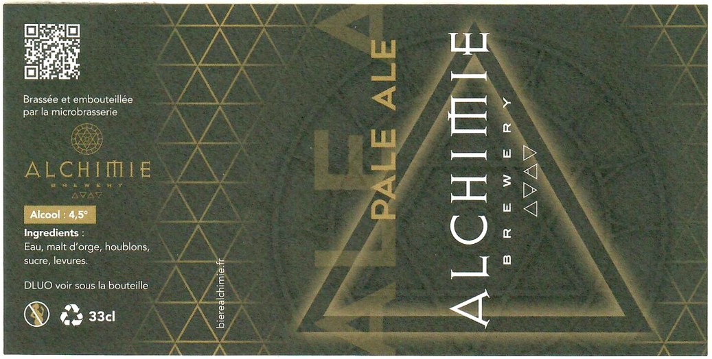 Etiquette BRASSERIE ALCHIMIE BREWERY 02