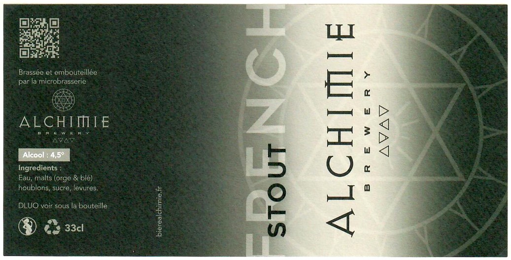 Etiquette BRASSERIE ALCHIMIE BREWERY 04