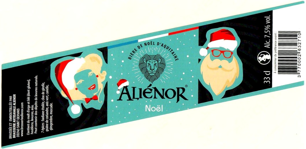 Etiquette BRASSERIE ALIENOR 26