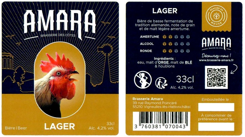 Etiquette BRASSERIE AMARA 03
