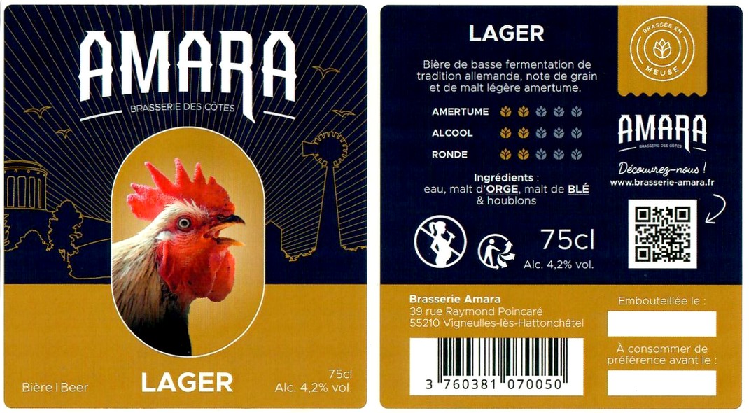 Etiquette BRASSERIE AMARA 04