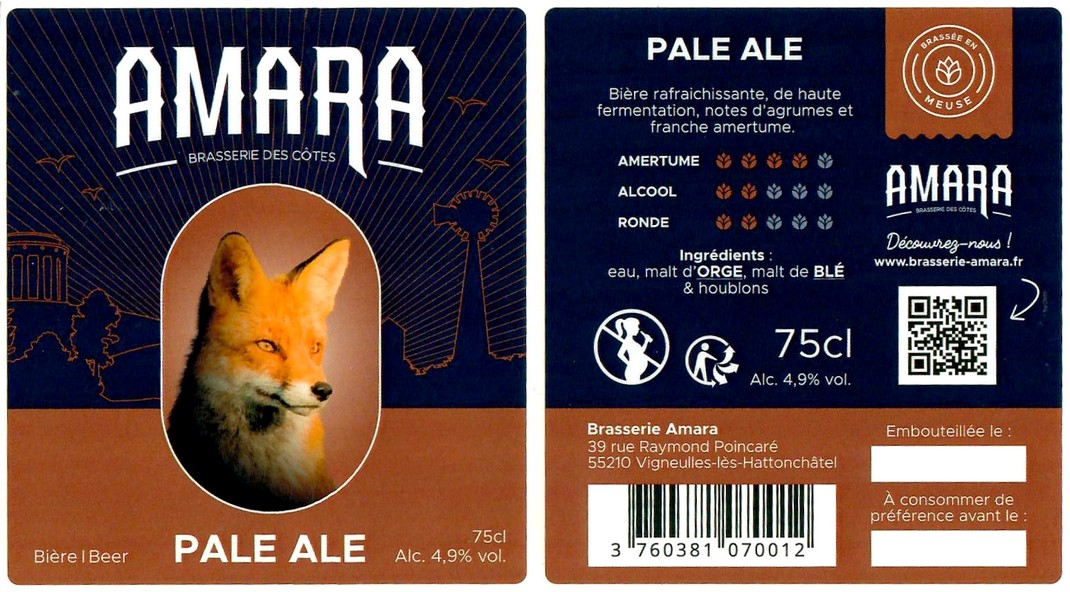Etiquette BRASSERIE AMARA 05