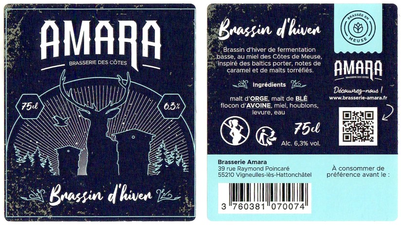 Etiquette BRASSERIE AMARA 07