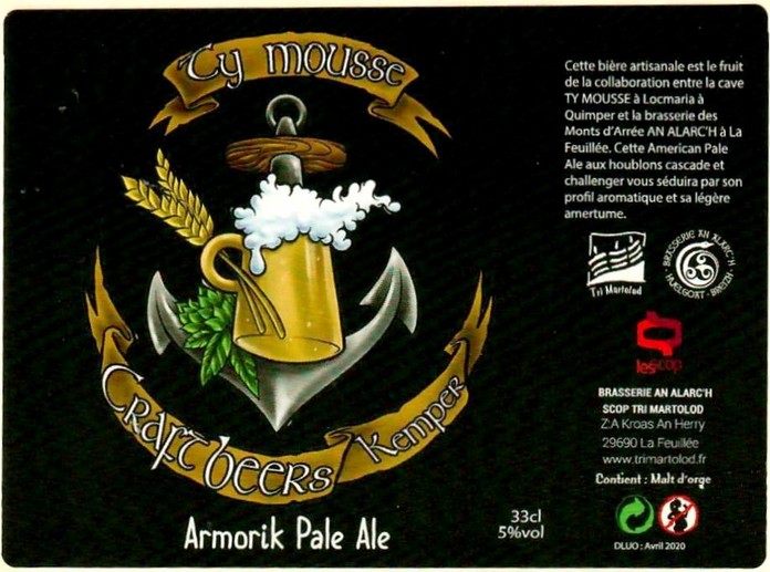 Etiquette BRASSERIE AN ALARC'H 57