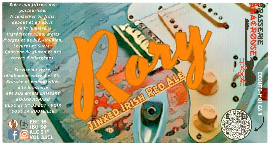 Etiquette BRASSERIE ANACROUSE 10