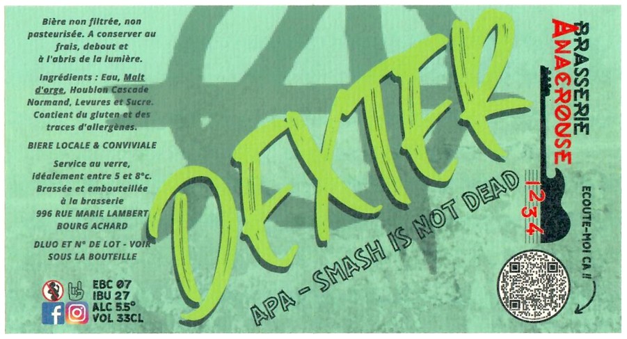 Etiquette BRASSERIE ANACROUSE 13