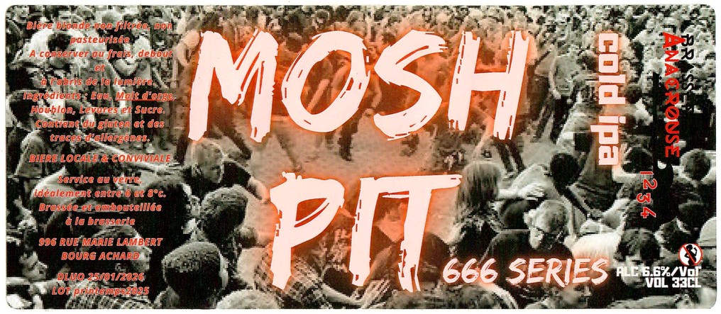 Etiquette BRASSERIE ANACROUSE 25