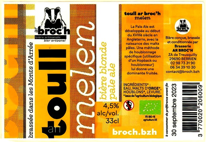 etiquette BRASSERIE AR BROCH 05