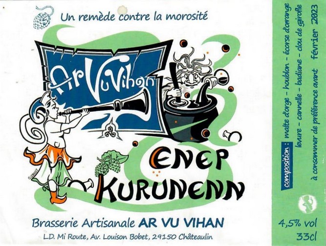 Etiquette BRASSERIE AR VU VIHAN 09