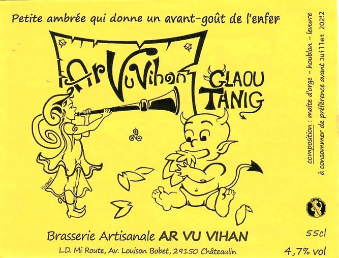 Etiquette BRASSERIE AR VU VIHAN 11