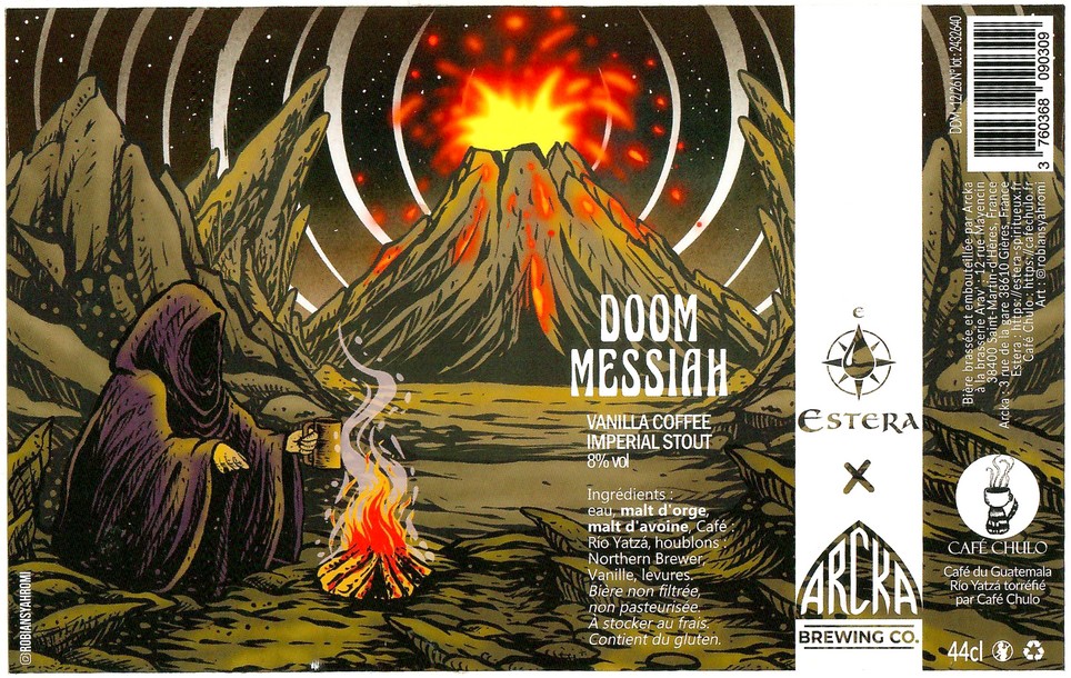 Etiquette BRASSERIE ARAV CRAFT BREWERY 02