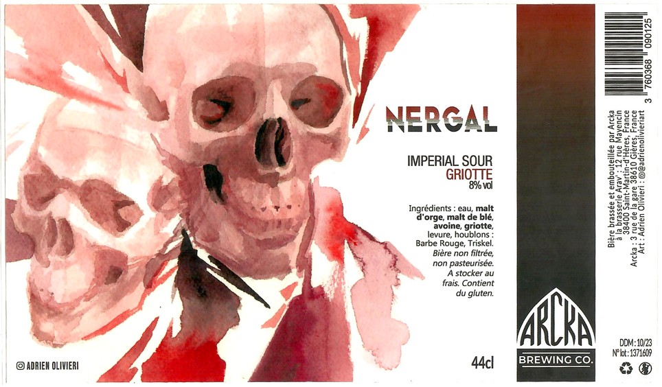 Etiquette BRASSERIE ARAV CRAFT BREWERY 04