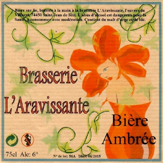 Etiquette BRASSERIE ARAVISSANTE 10