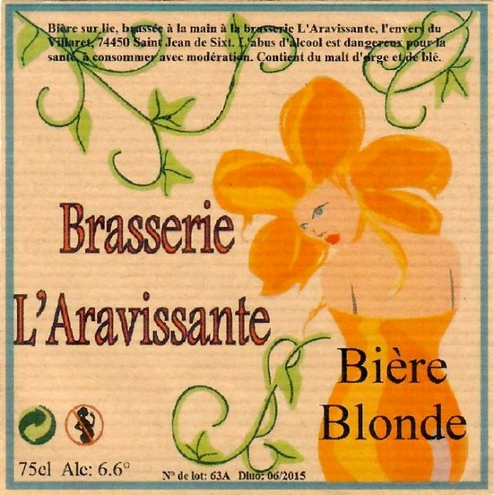 Etiquette BRASSERIE ARAVISSANTE 12