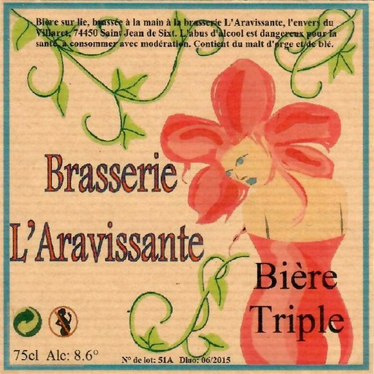 Etiquette BRASSERIE ARAVISSANTE 15