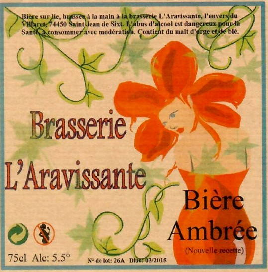 Etiquette BRASSERIE ARAVISSANTE 16