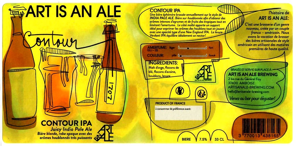 etiquette BRASSERIE ART IS AN ALE 07