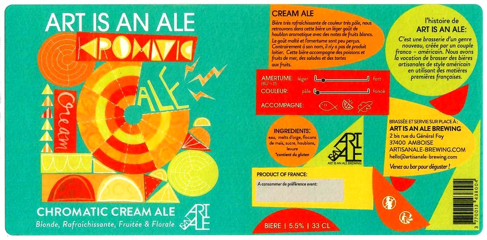 etiquette BRASSERIE ART IS AN ALE 09