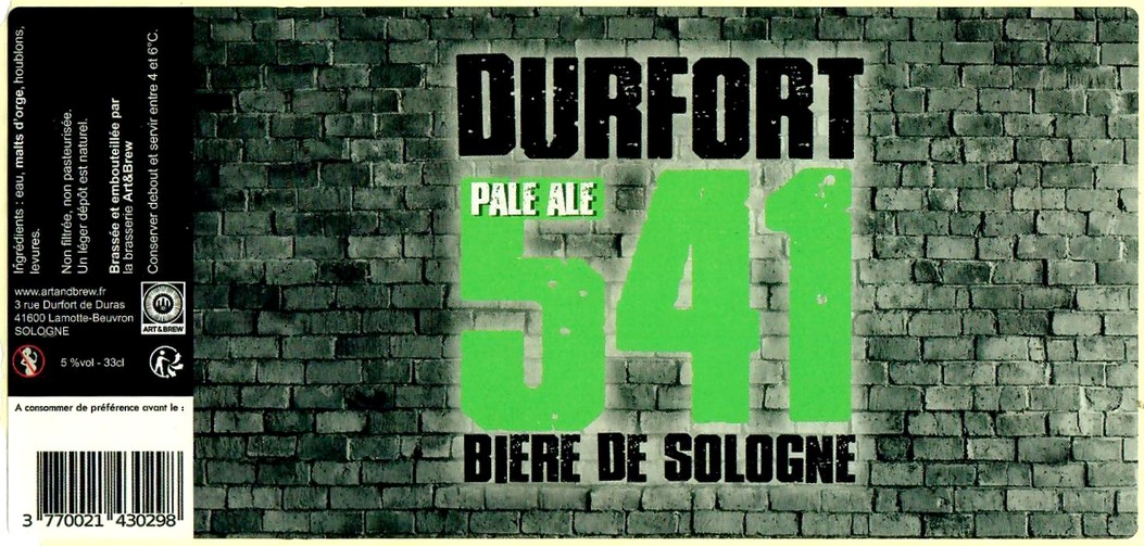 Etiquette BRASSERIE ART&BREW 07