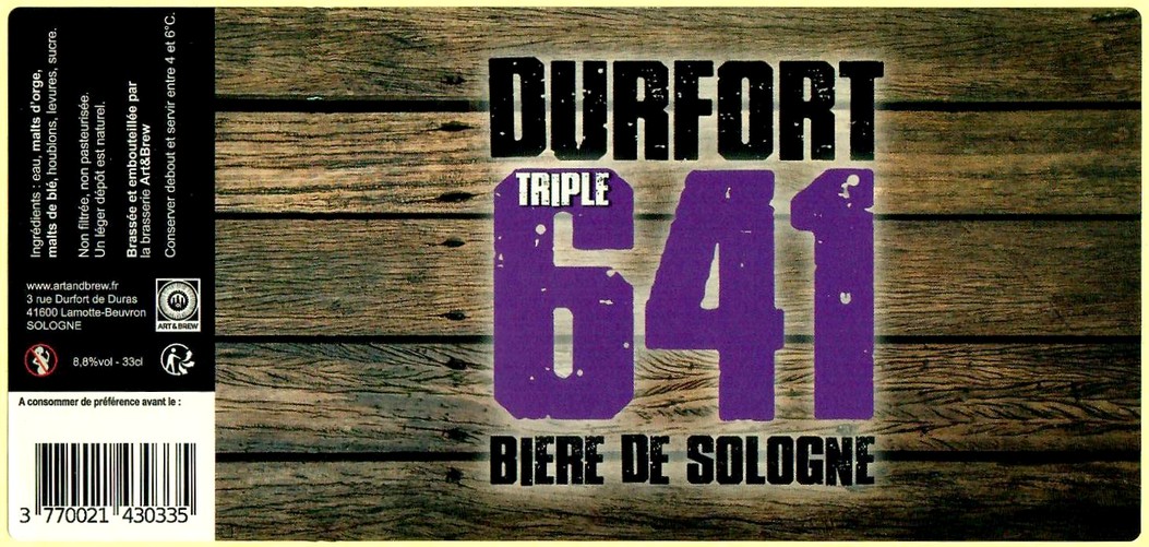 Etiquette BRASSERIE ART&BREW 08