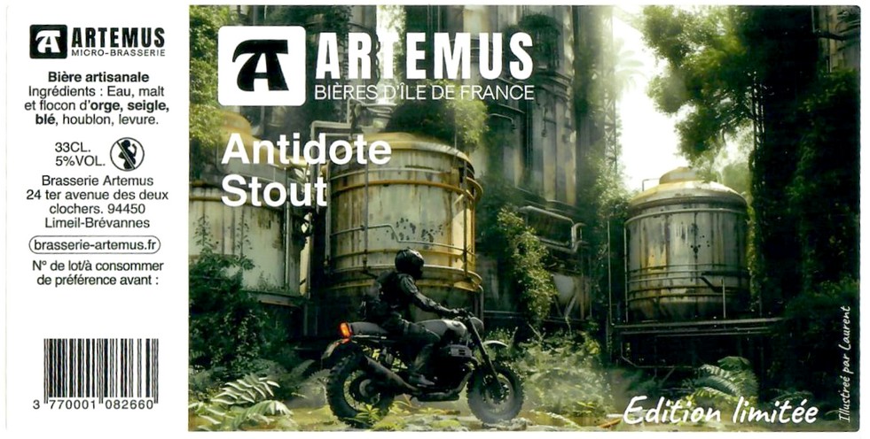 Etiquette BRASSERIE ARTEMUS 19