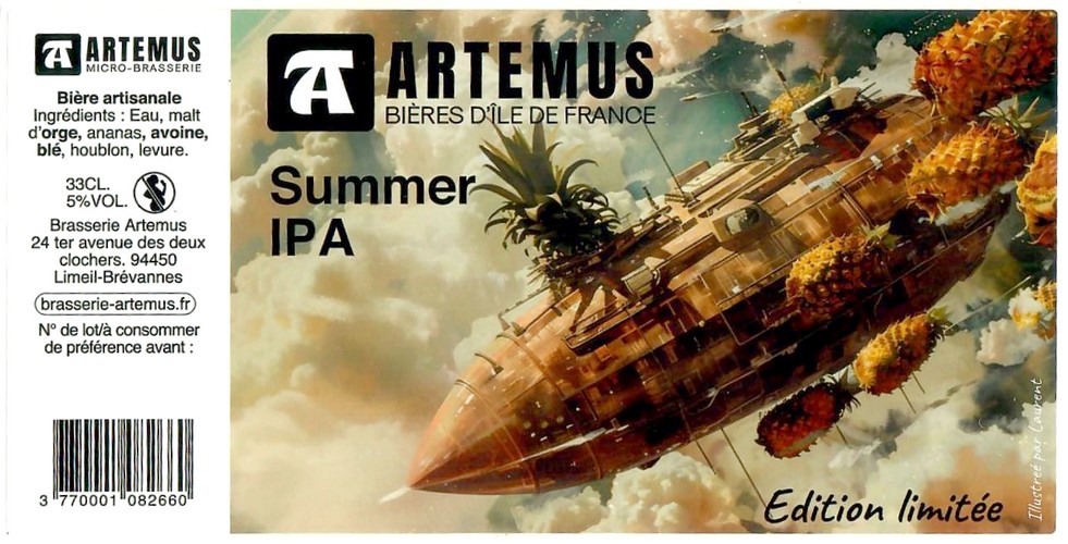 Etiquette BRASSERIE ARTEMUS 23