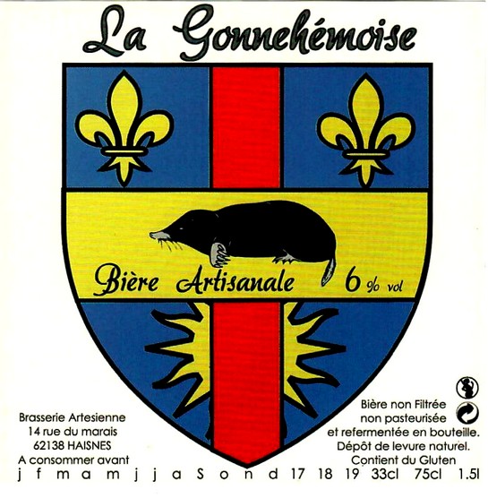 etiquette BRASSERIE ARTESIENNE 118