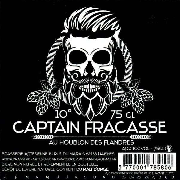 etiquette BRASSERIE ARTESIENNE 130