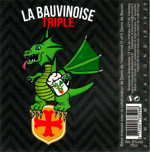 etiquette BRASSERIE ARTESIENNE 135